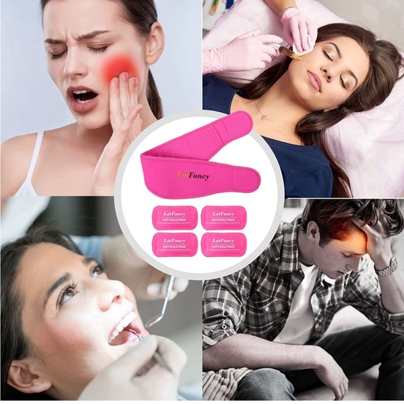 Gel Pack Face Wrap- Reusable Hot or Cold - Picture 4 of 5